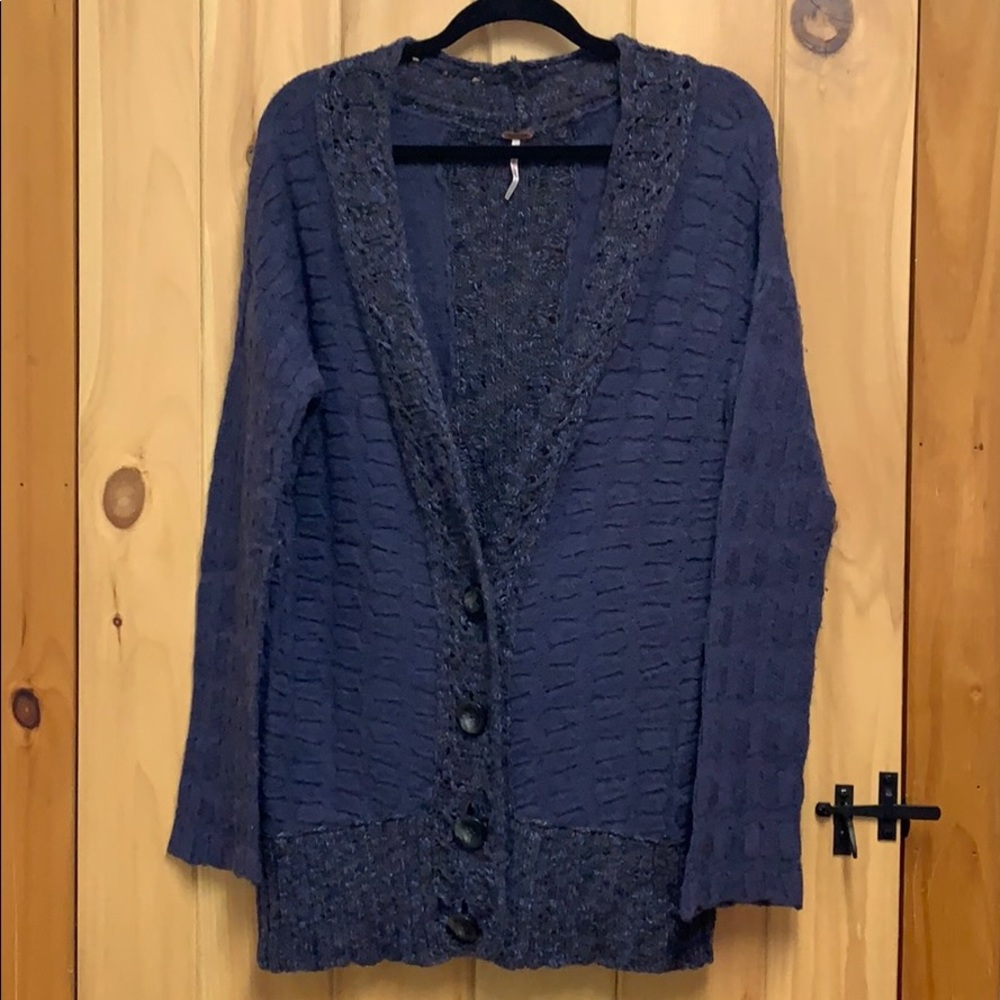 Free People Alpaca Wool Blend Cardigan Sweater